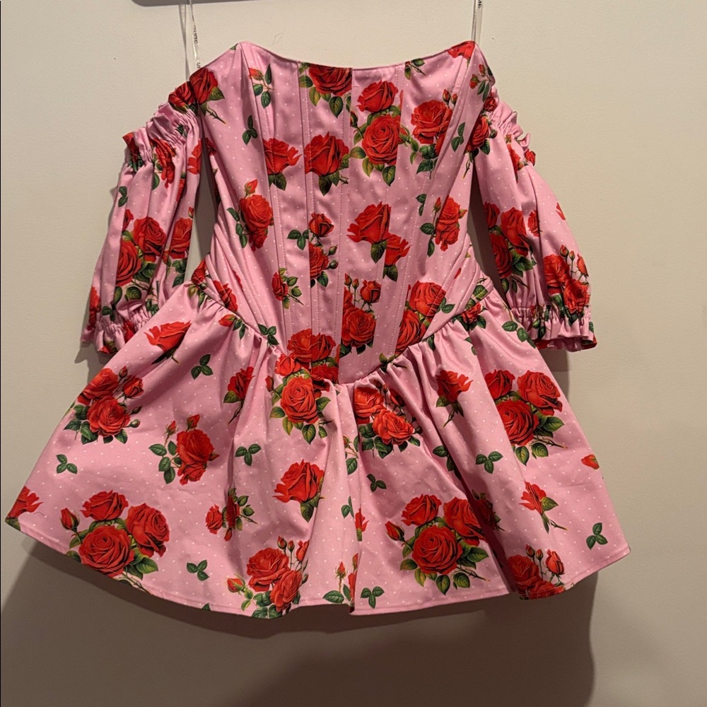 Sugar Thrillz Holding Court Corset Dress Pink size xs